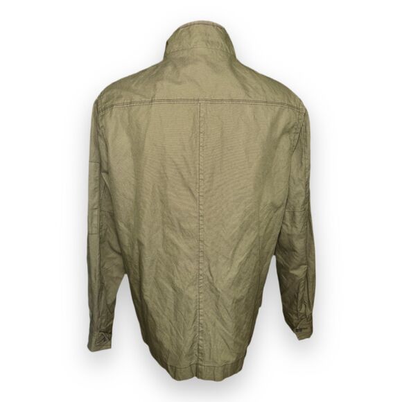 Jeremiah Thorne Coated Canvas Jacket Mens Sz XL in Military Peat Khaki Tactical - Picture 8 of 14